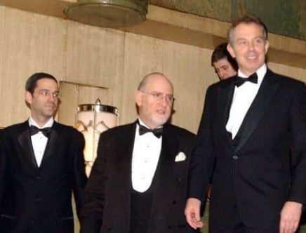 VIP PM Tony Blair and Henry Grunwald QC Arieh Wagner